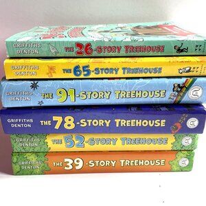 Lot of 6 Storey Treehouse Series by Andy Griffiths and Terry Denton HC & PB